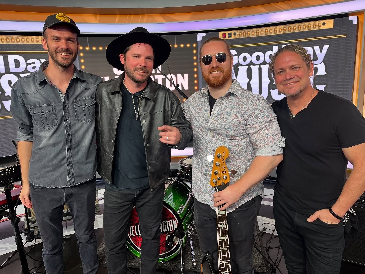 Killer time today going live on Good Day @fox7austin jamming out &ldquo;Somebody To Love&rdquo; and talking all things Glow. 💥 Big thanks to our drummer @alexgeisey for the weather report. Swipe to 🎧 #getyourglowon 🪩 
&bull;
&bull;
&bull;
&bull;
&