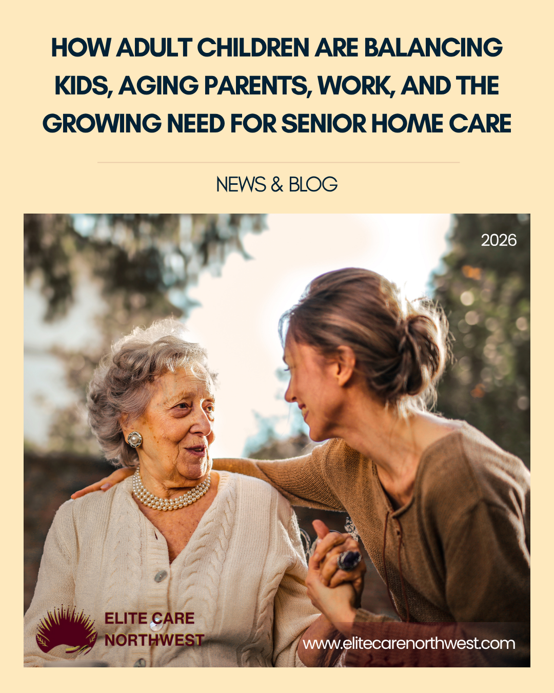 How adult children are balancing kids, aging parents, work, and the growing need for senior home care