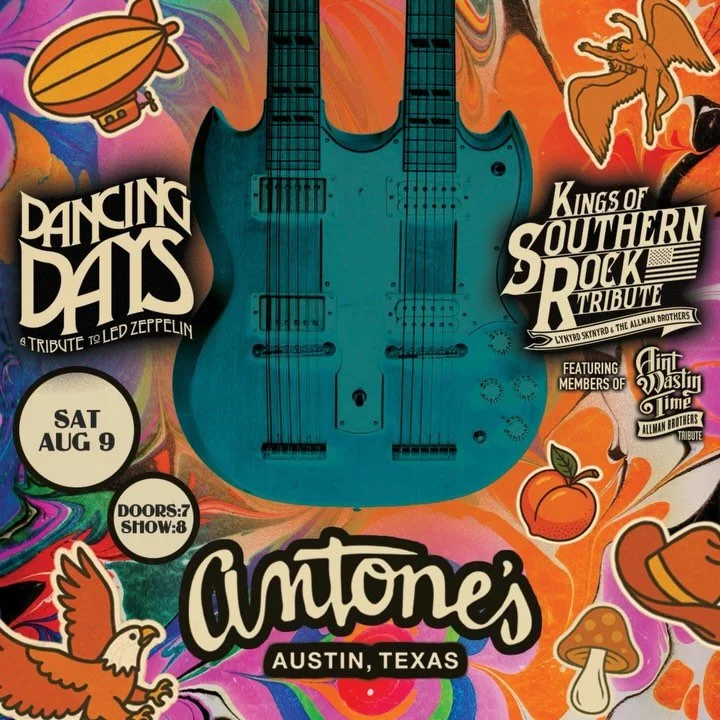 ⚡️JUST ANNOUNCED! ⚡️Austin, it&rsquo;s been wayyyy too long. See y&rsquo;all Saturday, August 9th for the Saturday night classic rock show at @antonesnightclub💥#gettheledout

@kingsofsouthernrock kick off the night at 8pm 🍑 

Link in bio for 🎟️

?