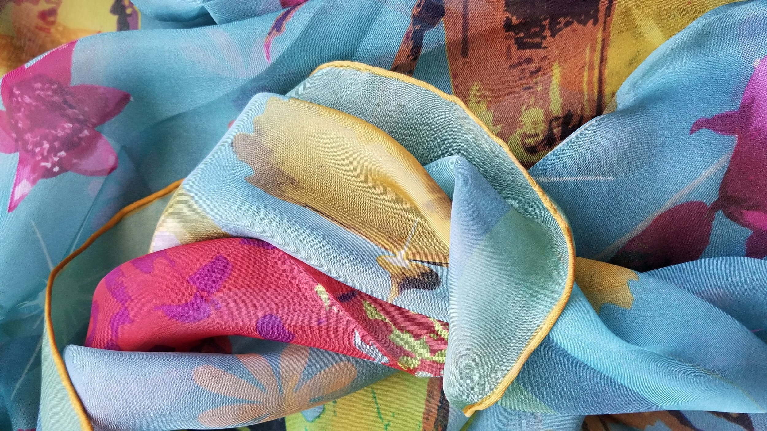 silk chiffon scarf sarong shawl