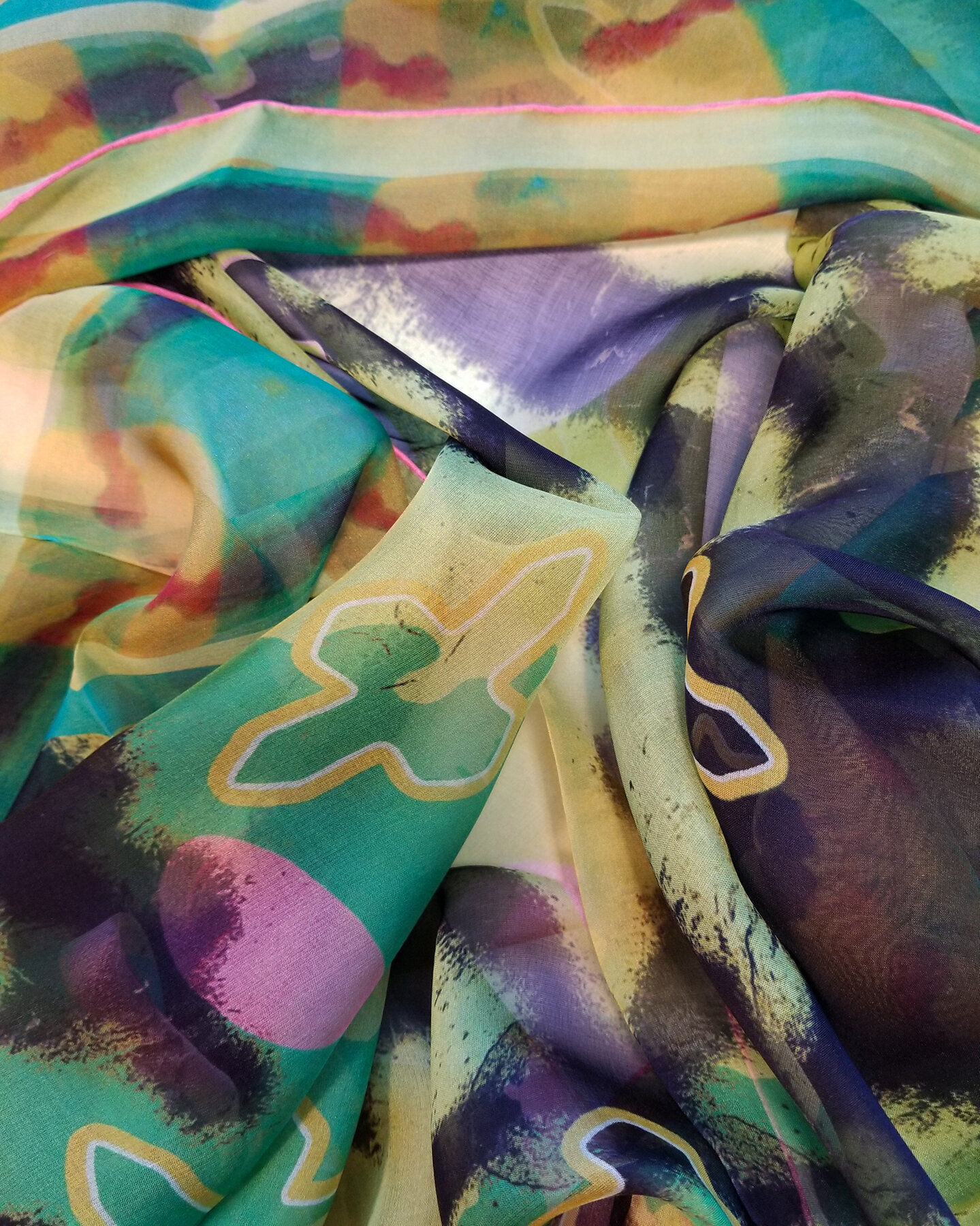 silk chiffon scarf sarong shawl