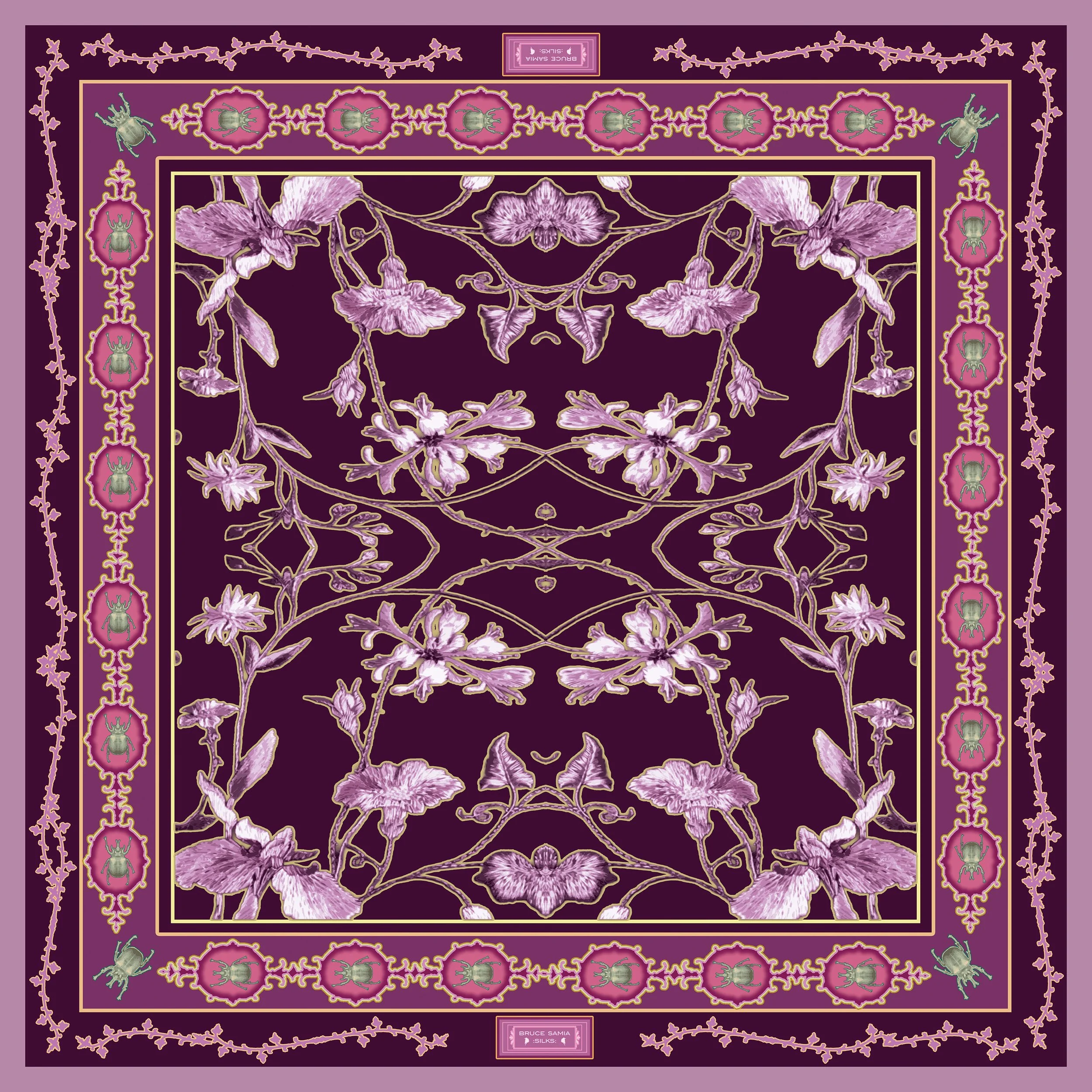 Medallion Floral - Bandana-Plum.jpg