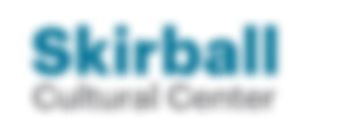Skrball Cultural Center logo with the word 'skirball' in large blue letters and 'Cultural Center' in smaller gray letters below.