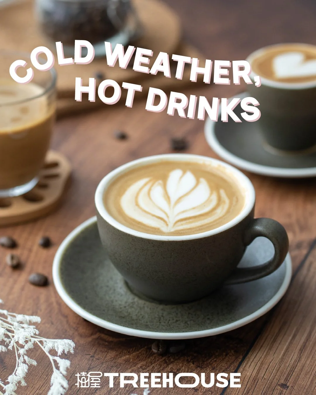 When the weather outside calls for warmth from within. ☕️❤️

Stop by and let our team prepare your favorite tea or coffee&mdash;steamed, brewed, and poured with care. It's the perfect cozy companion for a chilly day.

We're here to warm you up.

天氣凍，