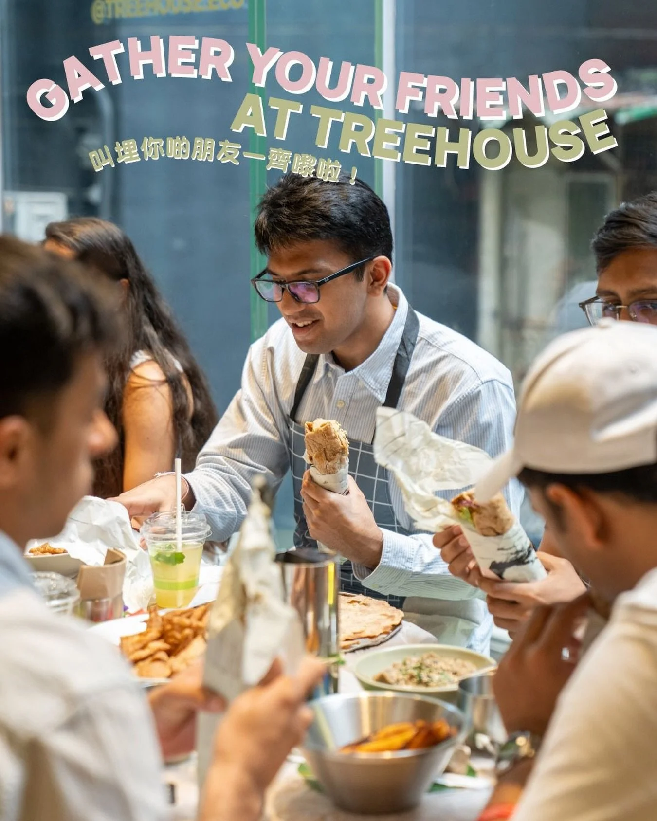 🌱 At TREEHOUSE, every bite = joy, every table = connection. When you dine in, your support goes up to 30% further straight to our kitchen and team 🫶🏻

Step inside, share laughter, feel the vibe of dining together. Whether you come in person, pre‑o