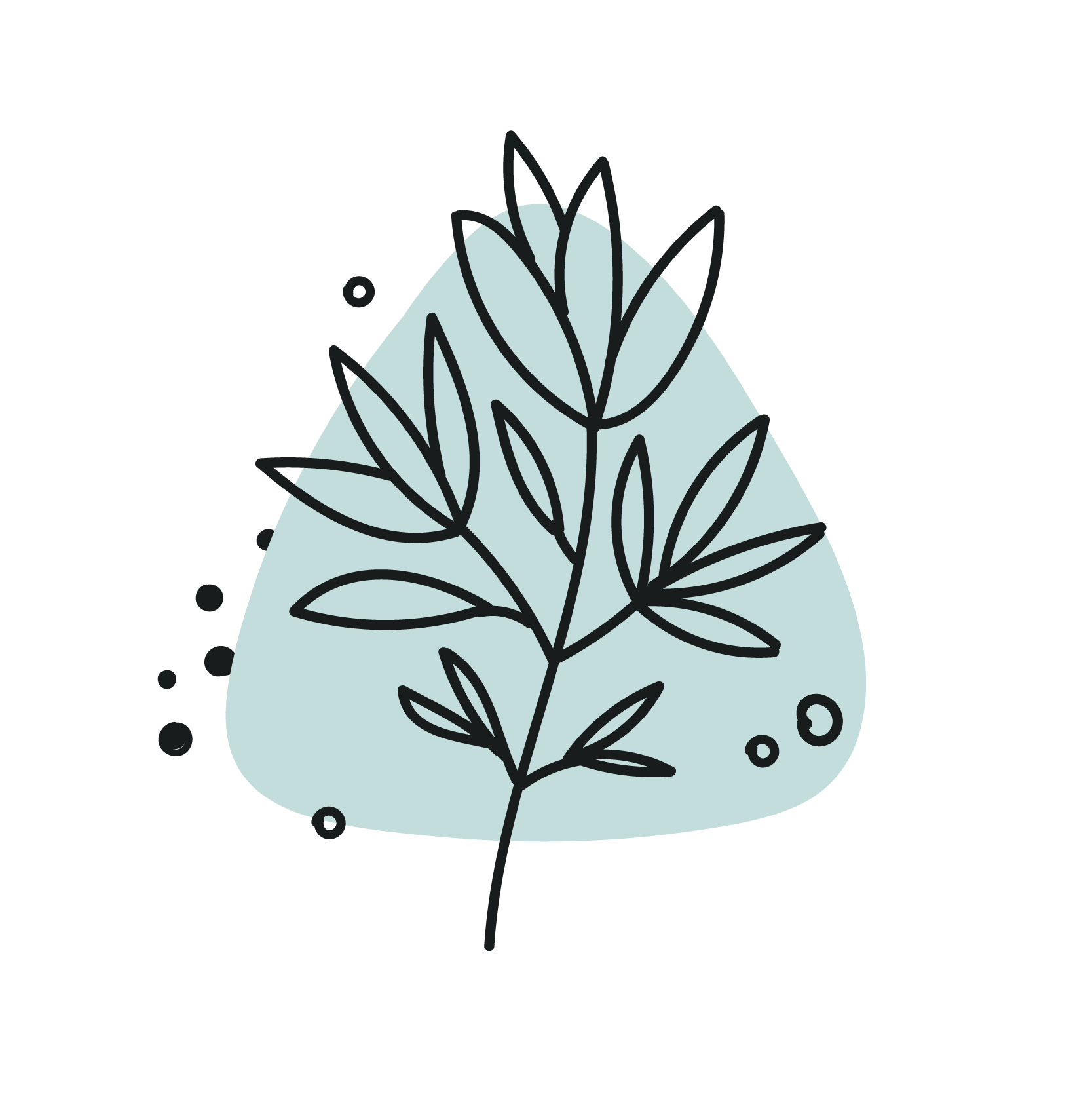 Green tree leaf icon