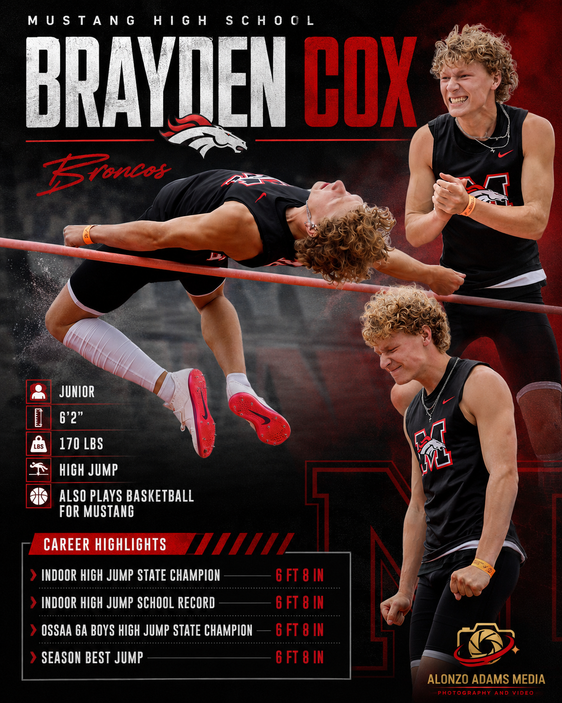 Brayden Cox Graphic Stats Photo