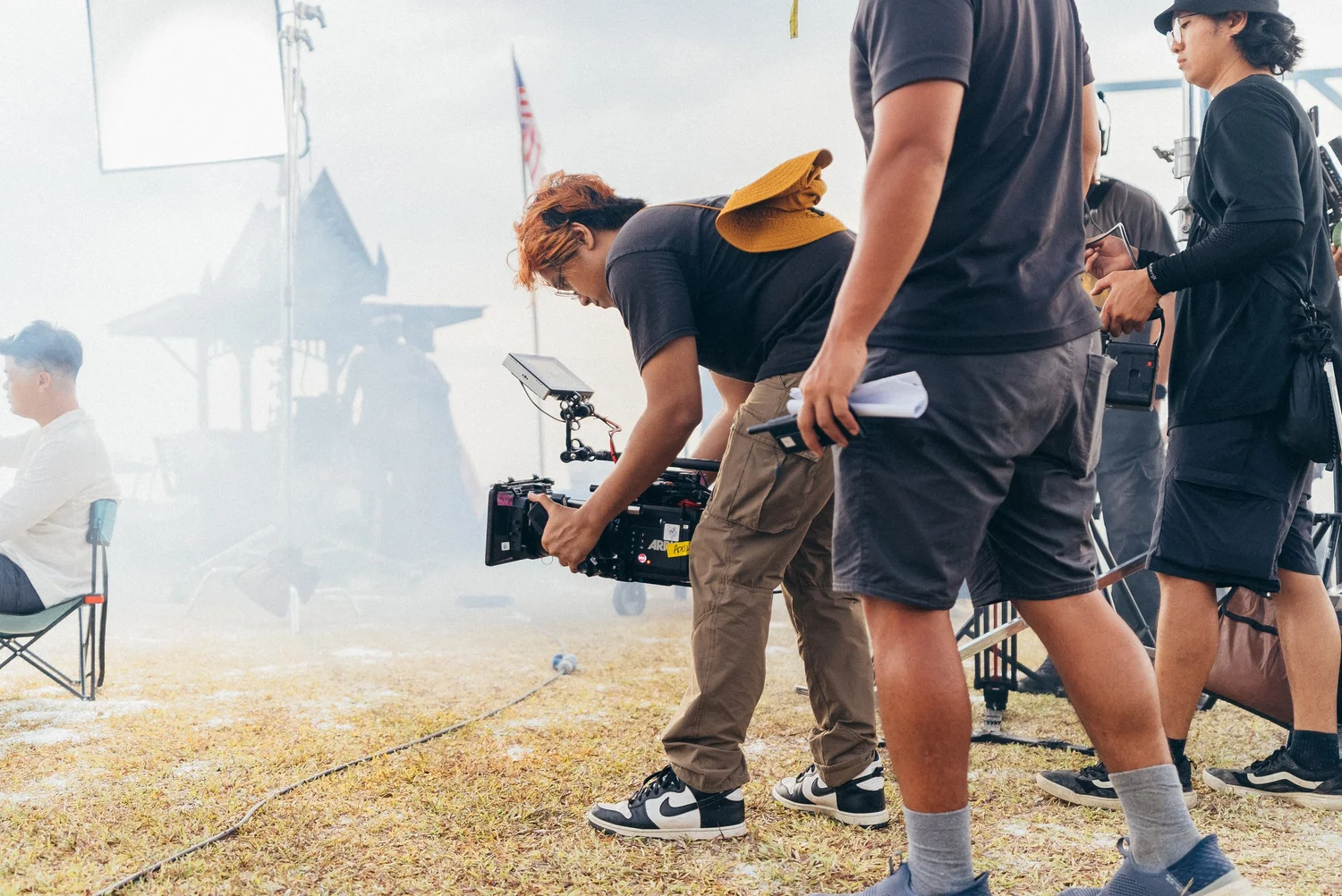 Pretty Much Films crew on a commercial production set