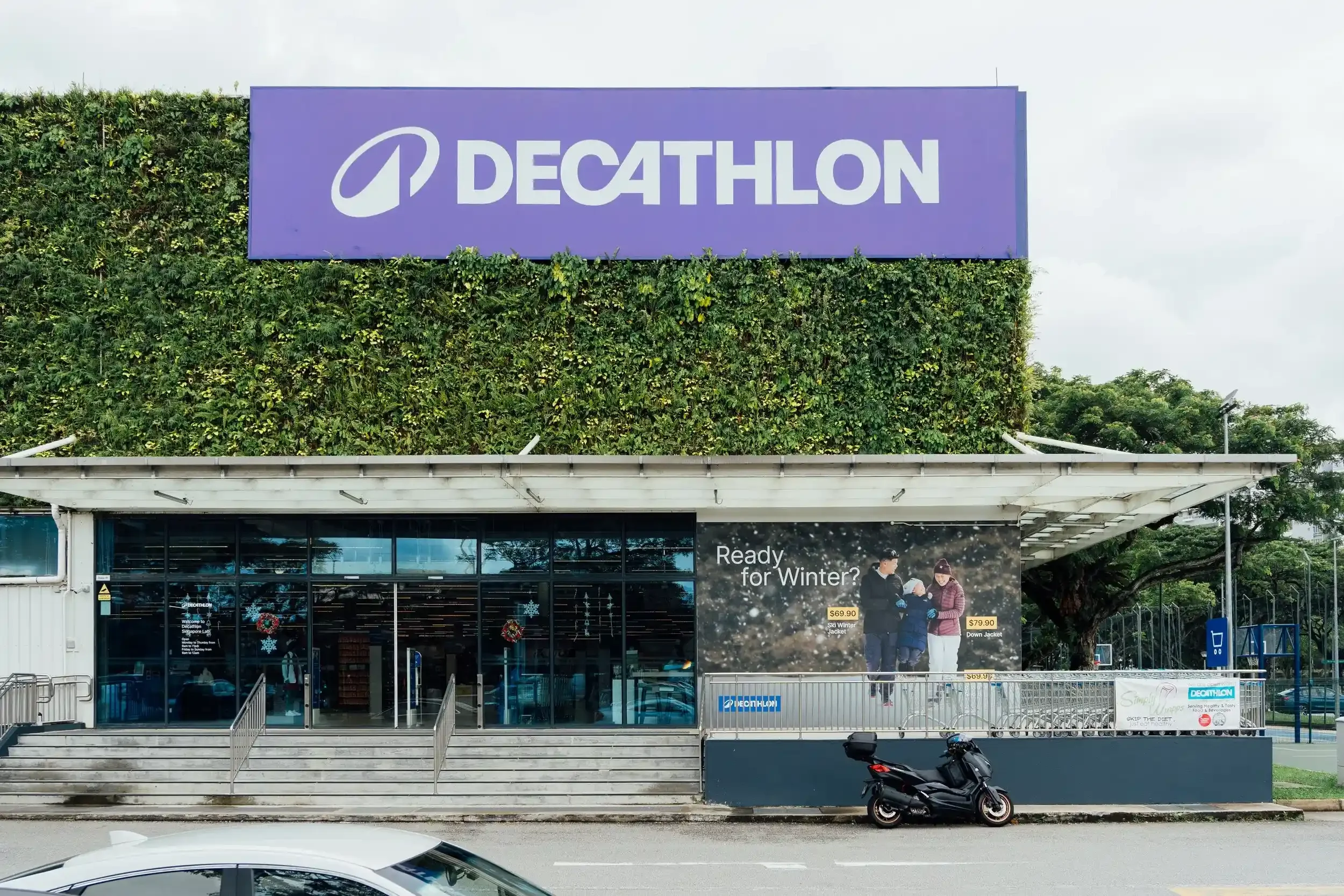 decathlon stores with their winter campaign ads.webp