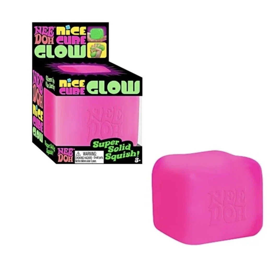 Nee Doh Nice Cube - Glows in the dark