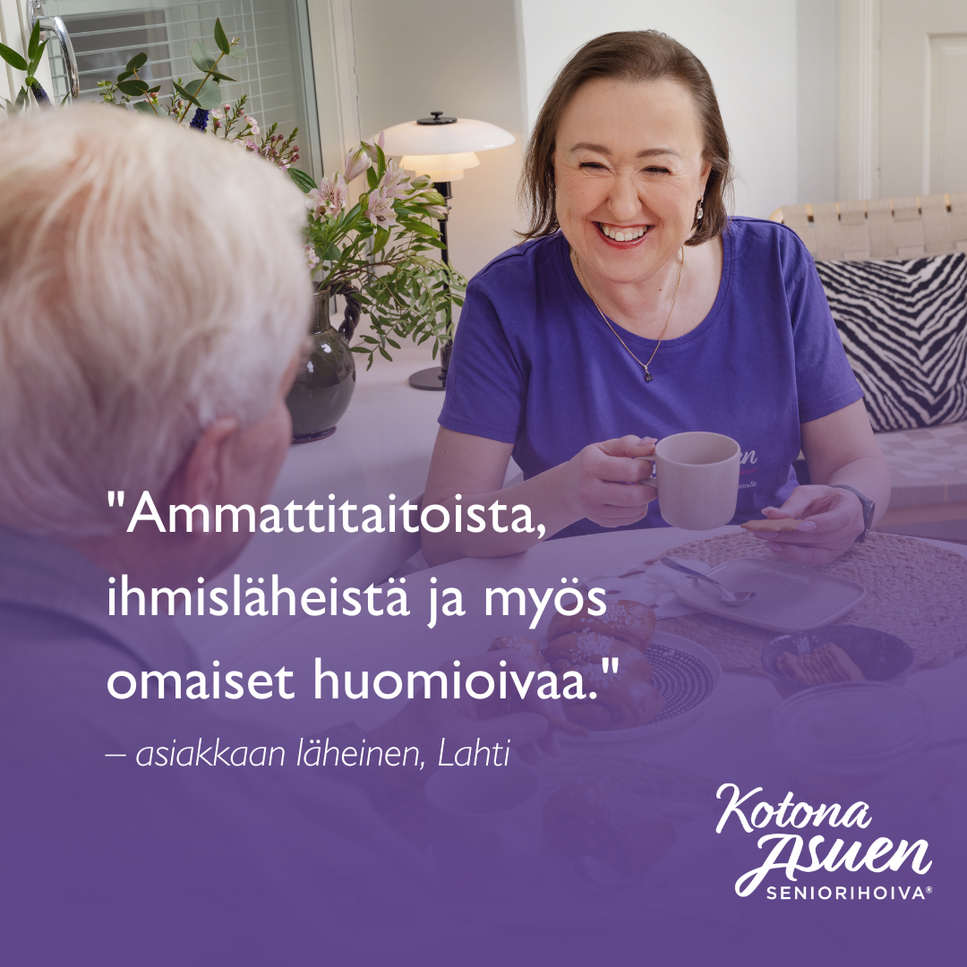 ”Hoiva on ollut ammattitaitoista ja ihmisläheistä” – asiakkaamme ovat erittäin tyytyväisiä