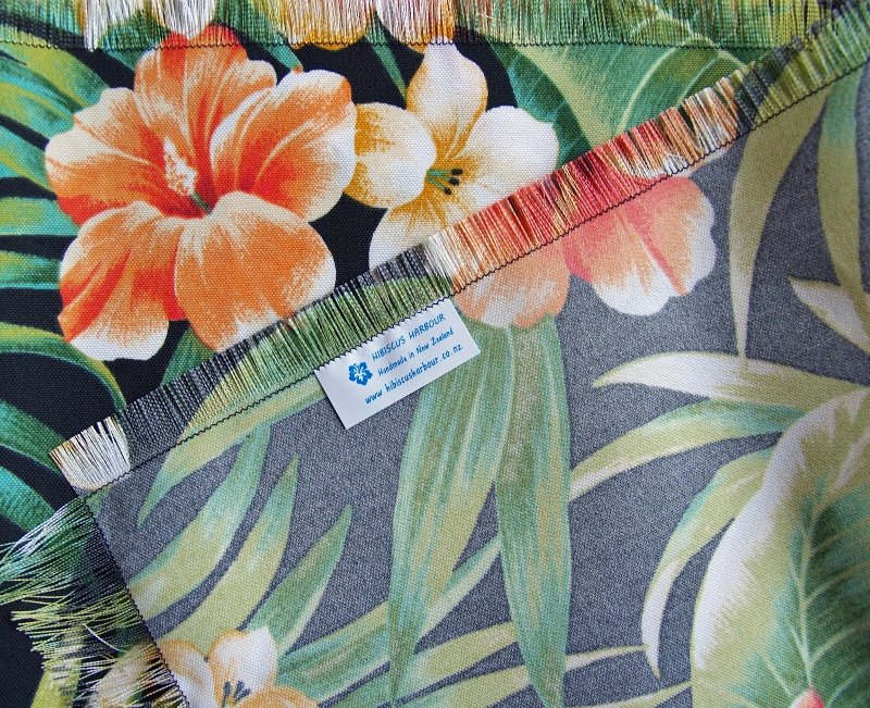 tropical table runner, outdoor table runner, palm table runner, tommy ...