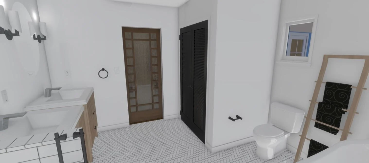 Master Bathroom Interior Rendering 2