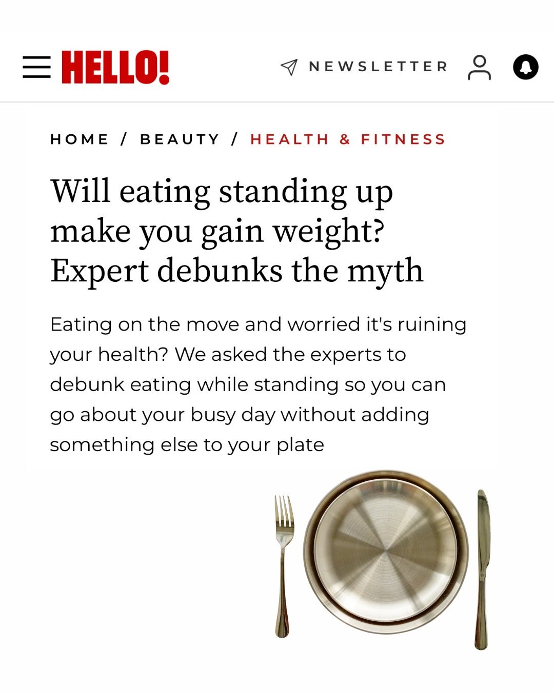 @Rhitrition spoke to @HelloMag about the effect of posture on eating habits, metabolism and digestion 🍴

Research suggests that eating in a relaxed, upright position may support digestion by helping food move more efficiently through the gut, while 