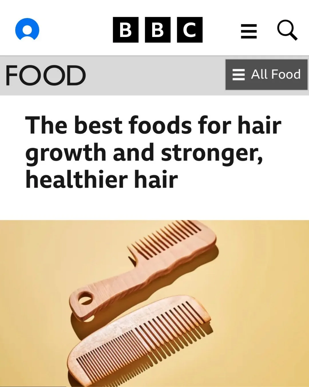 @Rhitrition spoke to @BBC about hair health and nutrition. Are they connected? 💇&zwj;♀️

Omega-3 fats play an important role in supporting scalp health, helping to reduce inflammation and supporting the structure of hair follicles, but they&rsquo;re