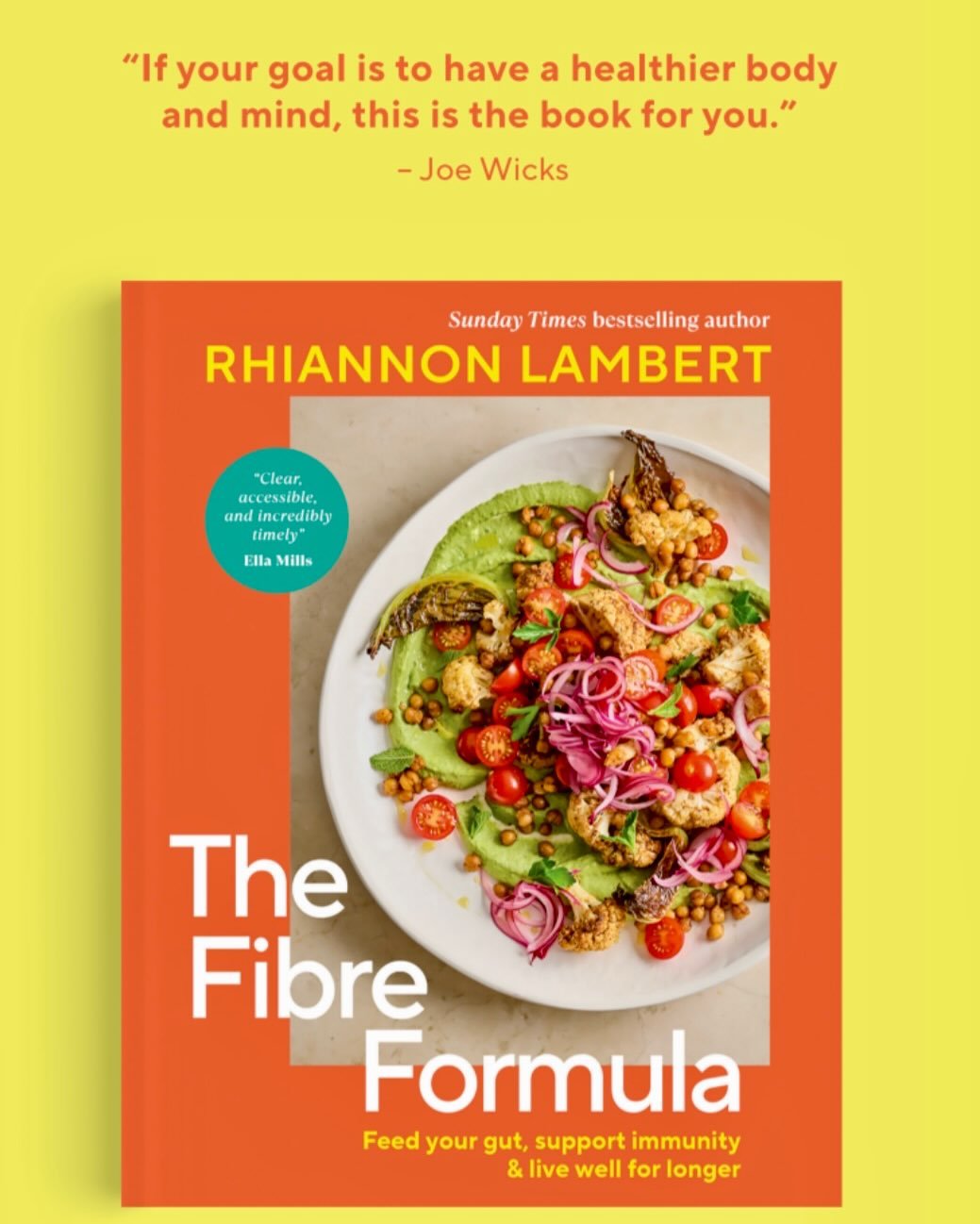 The Fibre Formula is finally here!🎉

Last night, @rhitrition hosted the Fibre Formula book launch, a brilliant evening to celebrate fibre, the nutrient 96% of us aren&rsquo;t getting enough of.

It was an honour to receive such touching forewords fr