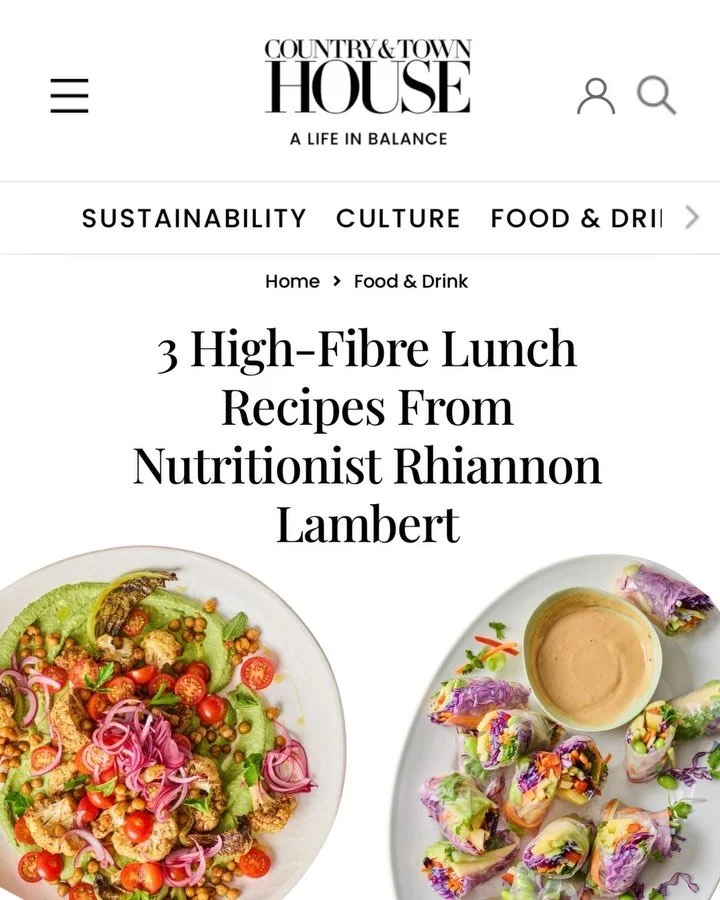 @Rhitrition spoke to @CountryandTownhouse and shared three recipes from The Fibre Formula 📚👩&zwj;🍳

👉 Read the full article and explore the recipes at countryandtownhouse.com

📚 And order your copy of The Fibre Formula now, your gut will thank y