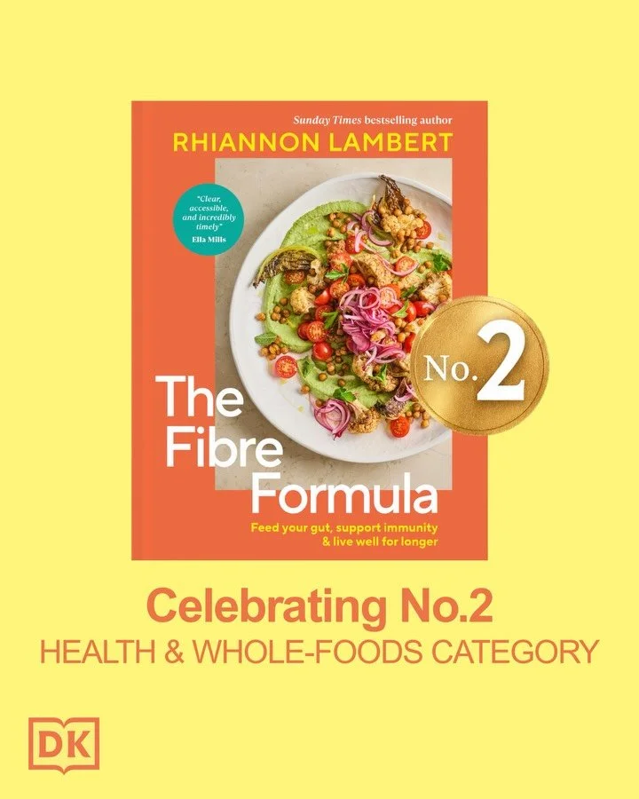 Celebrating number 2 in Health &amp; Wholefoods 🧡🥳
#TheFibreFormula

A true passion project for @Rhitrition since writing #TheUnprocessedPlate, and discovering just how much we&rsquo;re missing out on this vital nutrient.

From diving into the rese