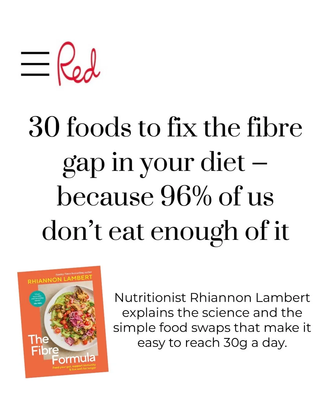 diving into the science behind why fibre is one of the most overlooked yet powerful nutrients for long-term health.

From the research linking higher fibre intakes to improved gut health, heart health and blood sugar regulation, to simple, practical 