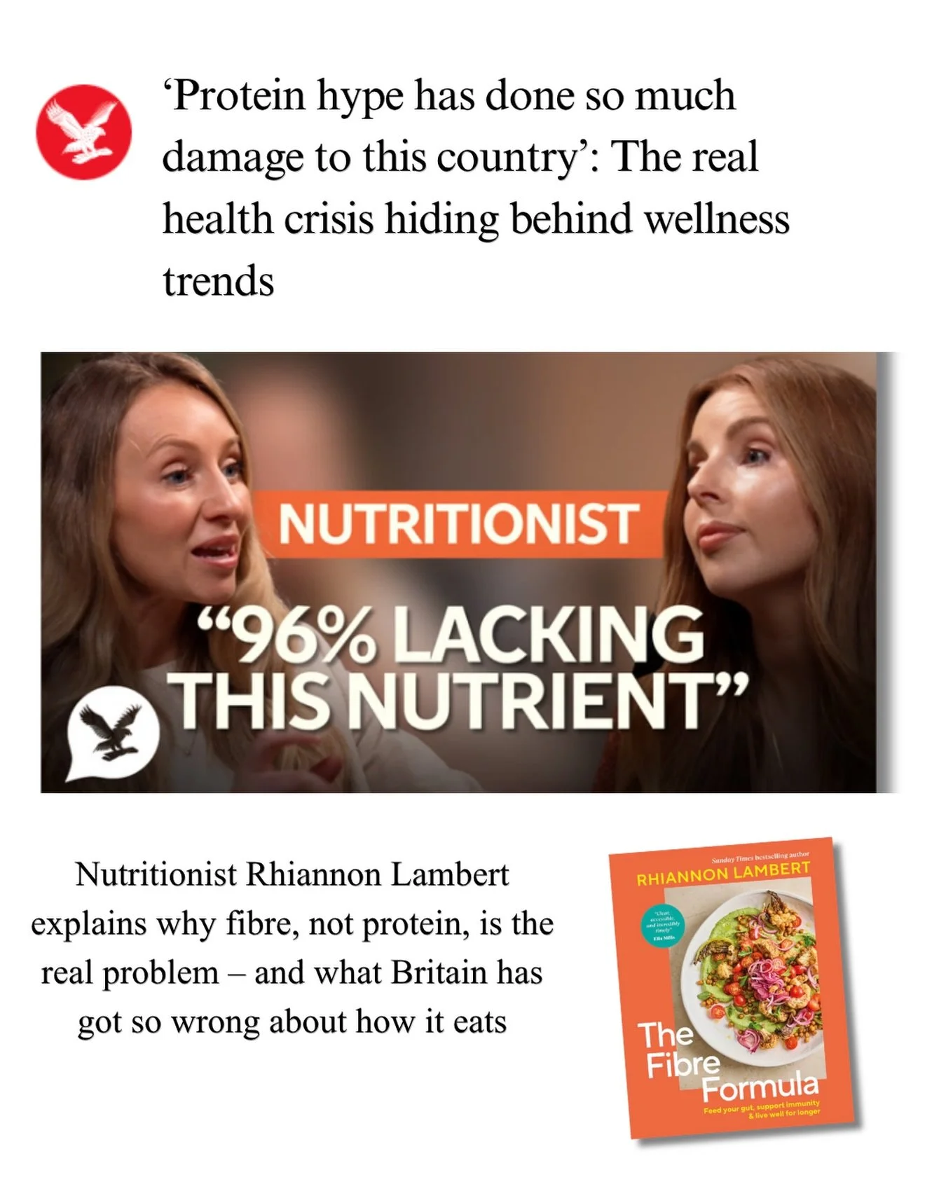 @Rhitrition spoke to @emilielaviniauk on @WellEnough podcast about nutrition trends, protein hype &amp; the fibre crisis 🎧

Listen now wherever you get your podcasts!

#WellEnough #Fibre #FibreHype