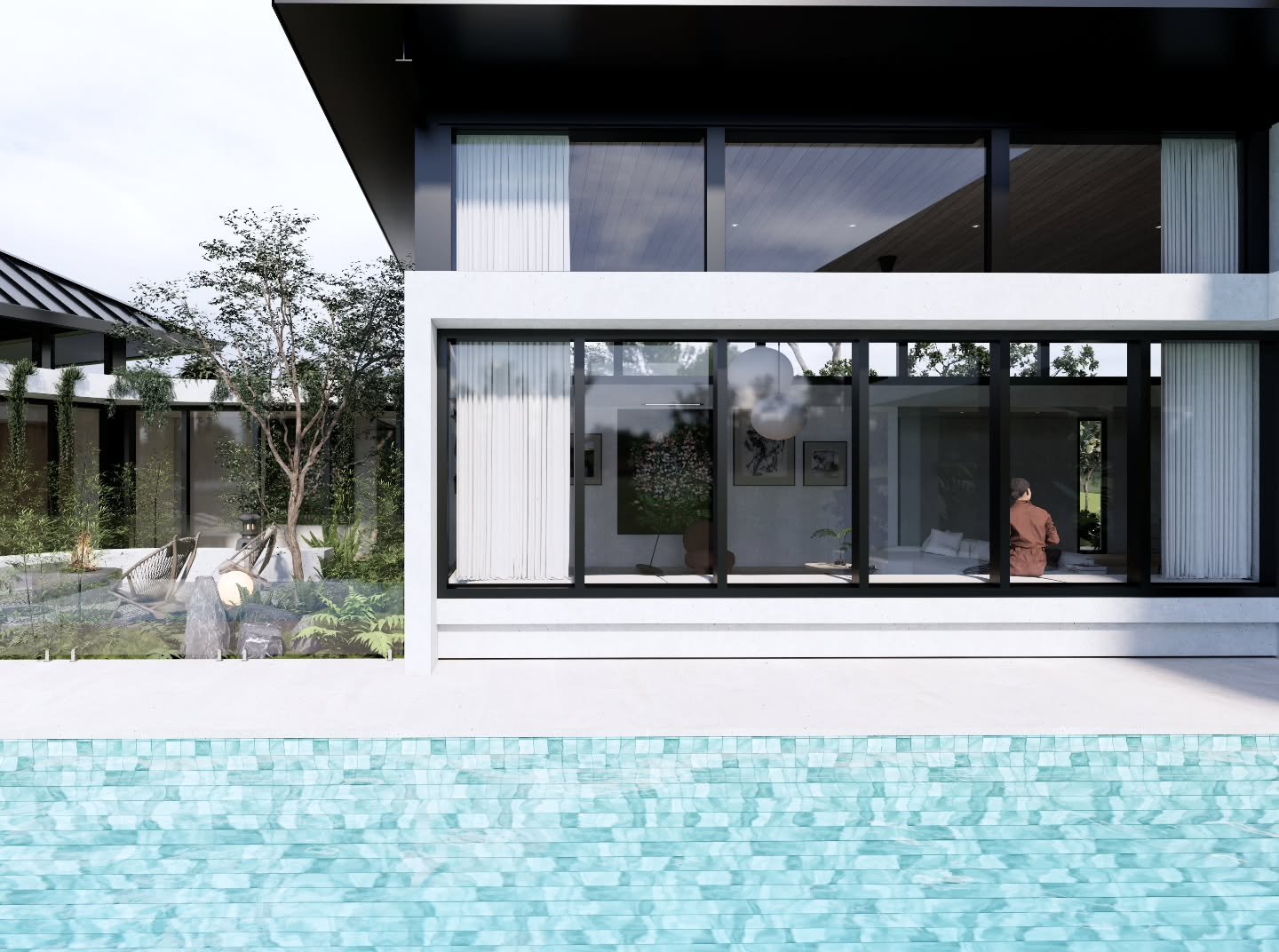 Japanese inspired garden + house design for a new house project. Exciting new build 🙌 
@baahousebaastudioarchitecture #architect #architecture_hunter #japanstyle #japandistyle #contemporary #concretedesign #concrete #brisbanearchitecture #newhome🏡 