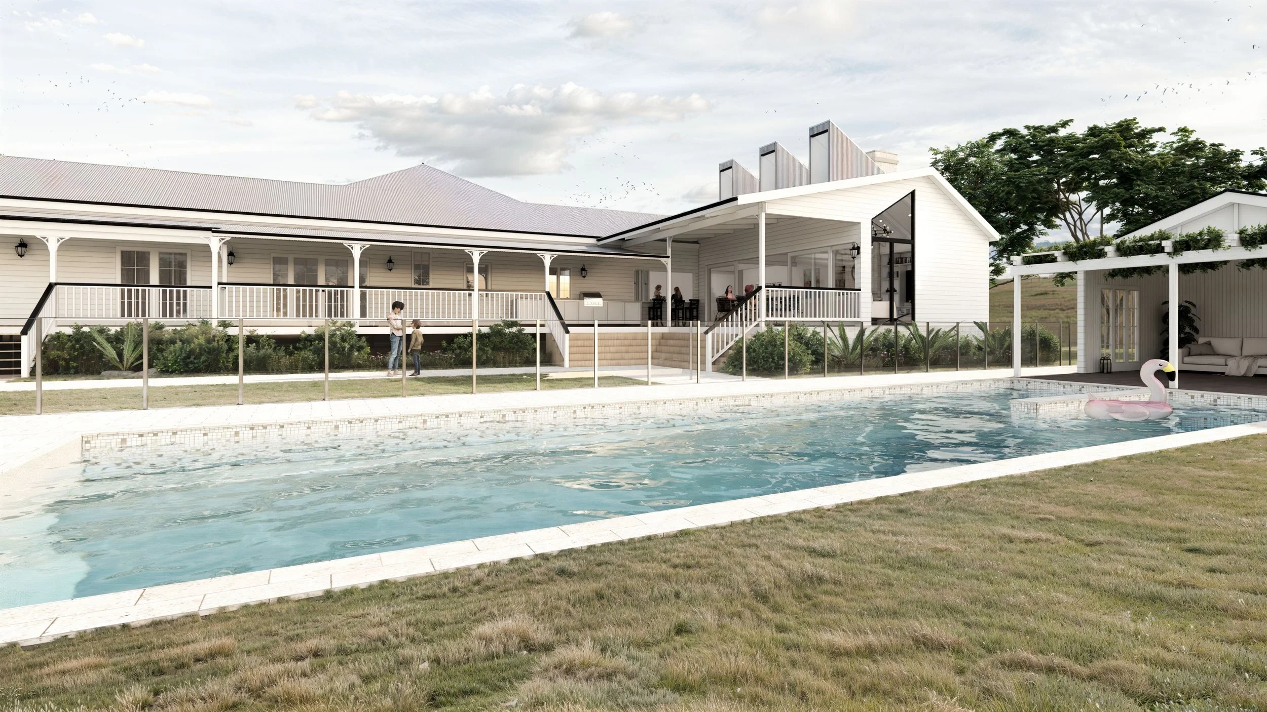 CAMP MOUNTAIN, QLD - MODERN EXTENSION TO QUEENSLANDER HOME