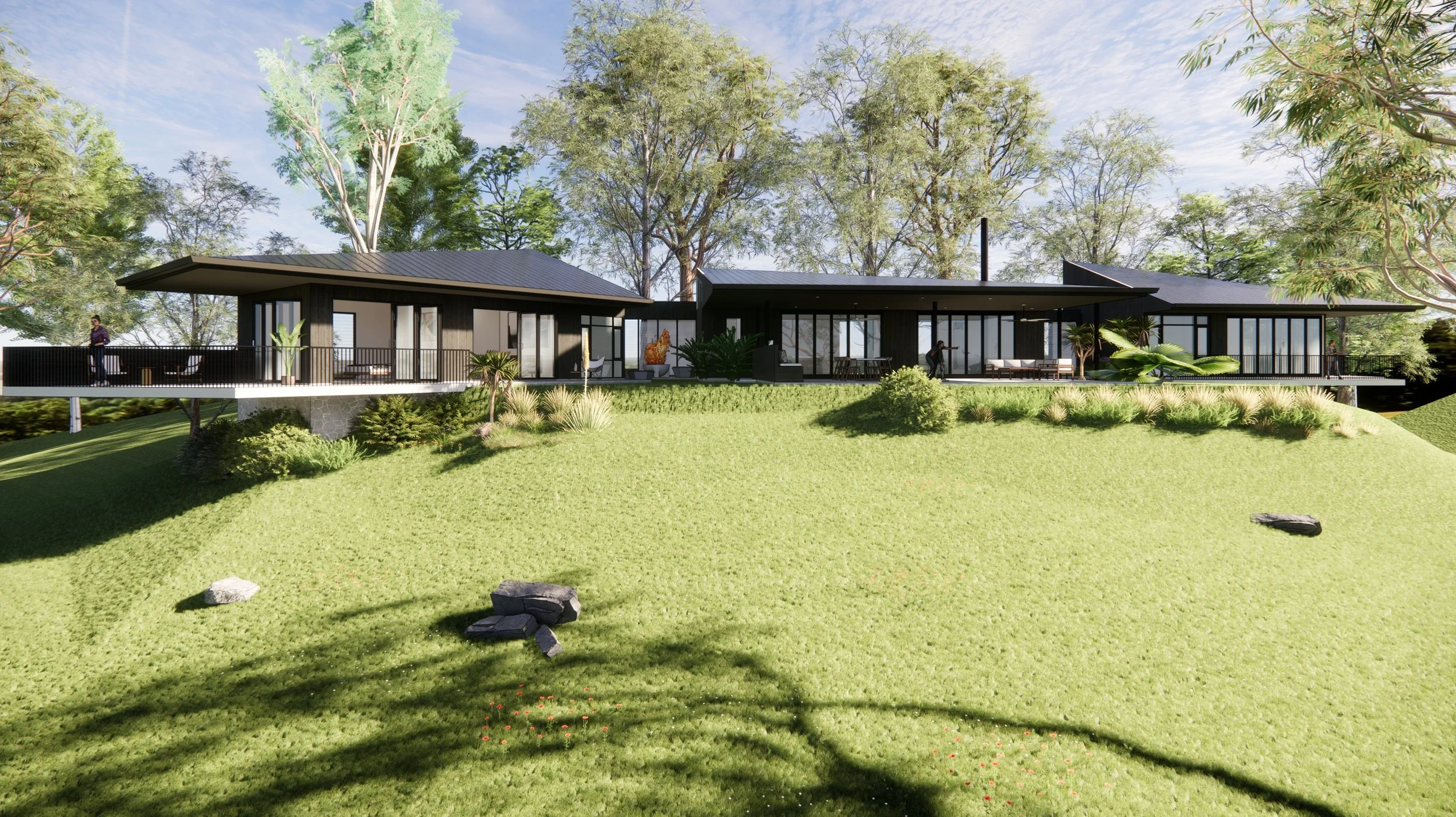 MALENY, QLD - NEW RAMMED EARTH ACREAGE HOME