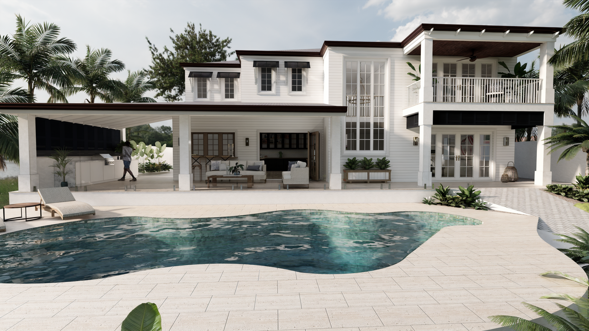 RABY BAY, QLD - FLORIDA STYLE RENOVATION ON THE CANALS