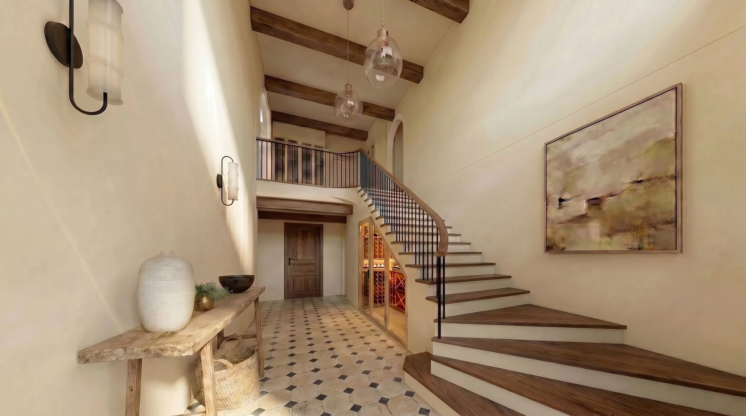 hall staires view mosaic tile.jpg