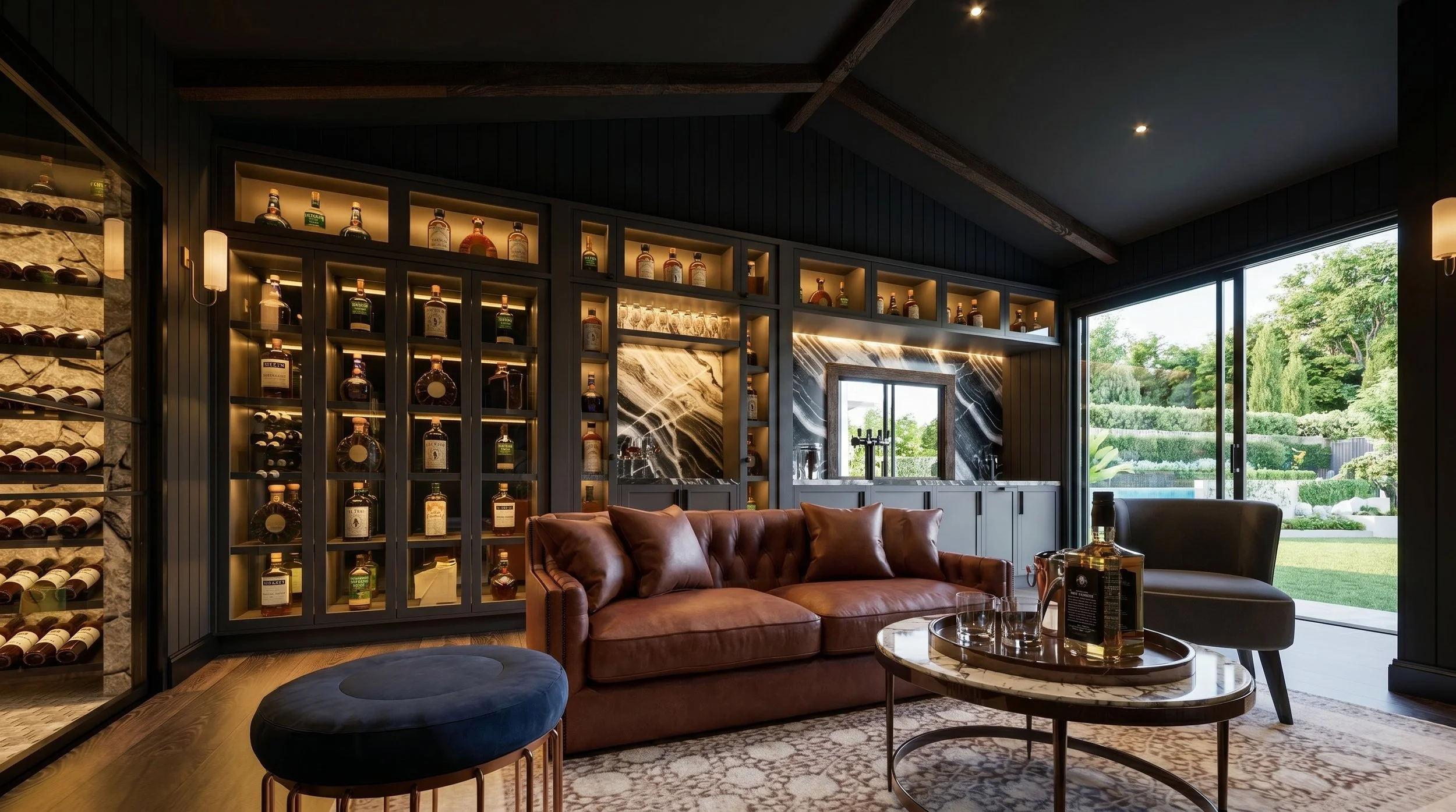 Moody whiskey room view 1
