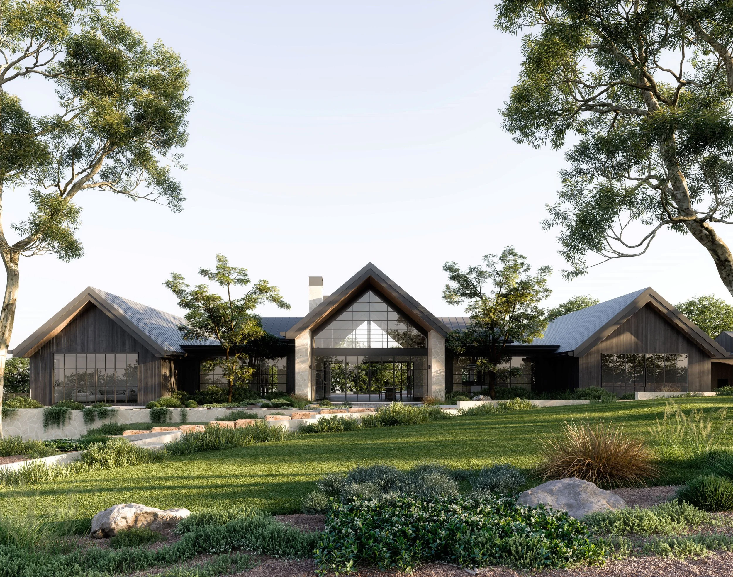 2025 Doonan - new house design - modern resort style farmhouse