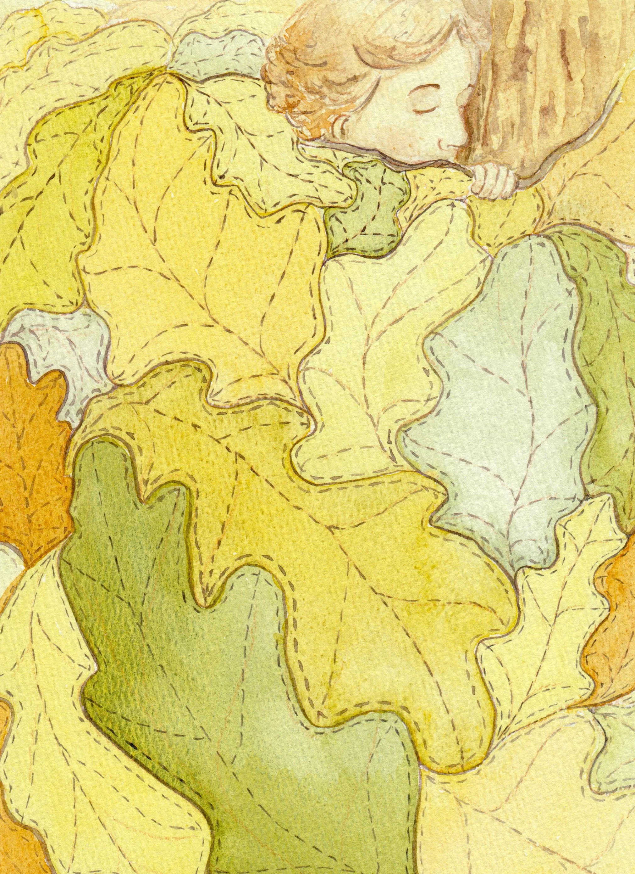 illustration oak quilt freya guest