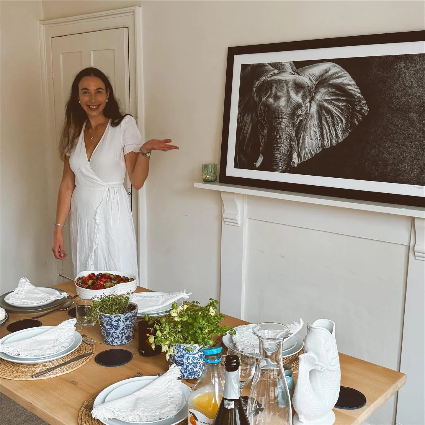 Elephant prints… the standout of the collection 🐘 a focal point in a room, a conversation starter when hosting, a thought provoker when alone! 
#elephantartwork #elephantart #interiordesignart