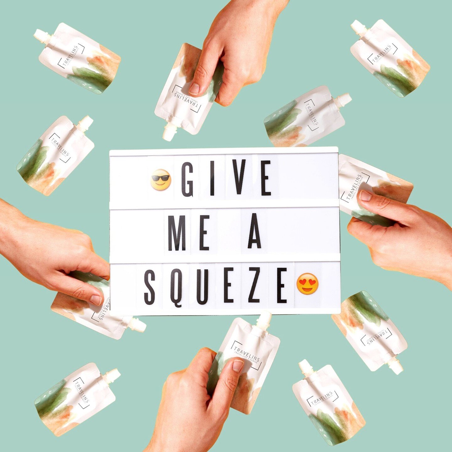 💞 TAKE IT SQUEEEEEEEZY

What do we love most about our TRAVELINS pouches? It's that they are squeezy. Unlike traditional #travelbottles, you can easily squeeze every last drop out. Honestly, nothing goes to waste with these bad boys. Take only as mu