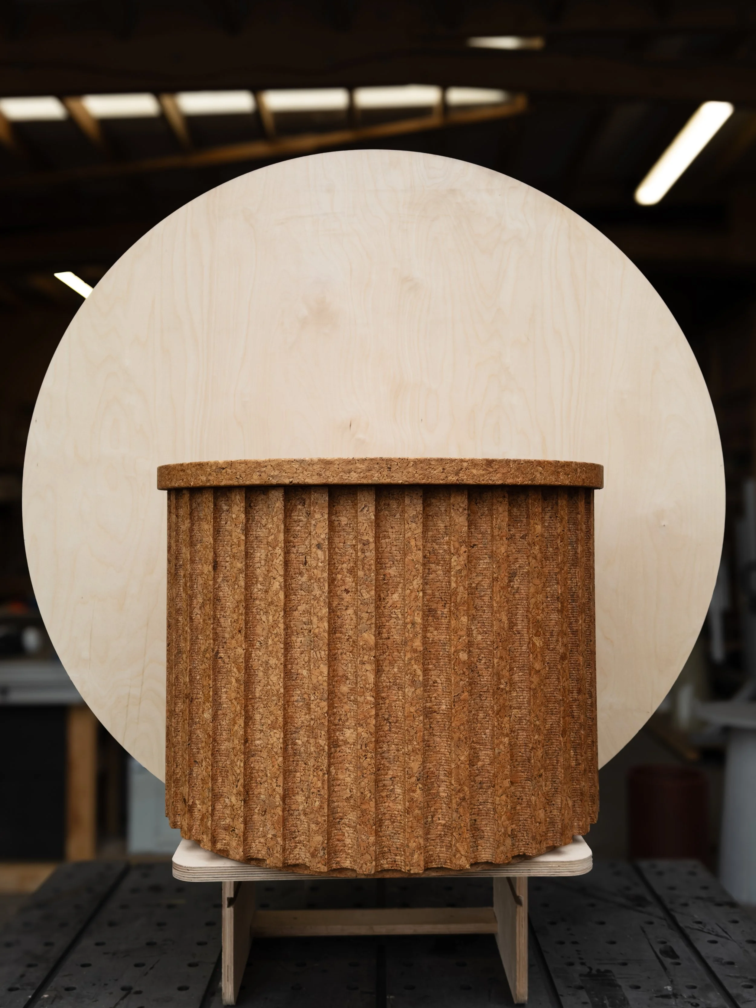 'Kerf' Cork Coffee Table