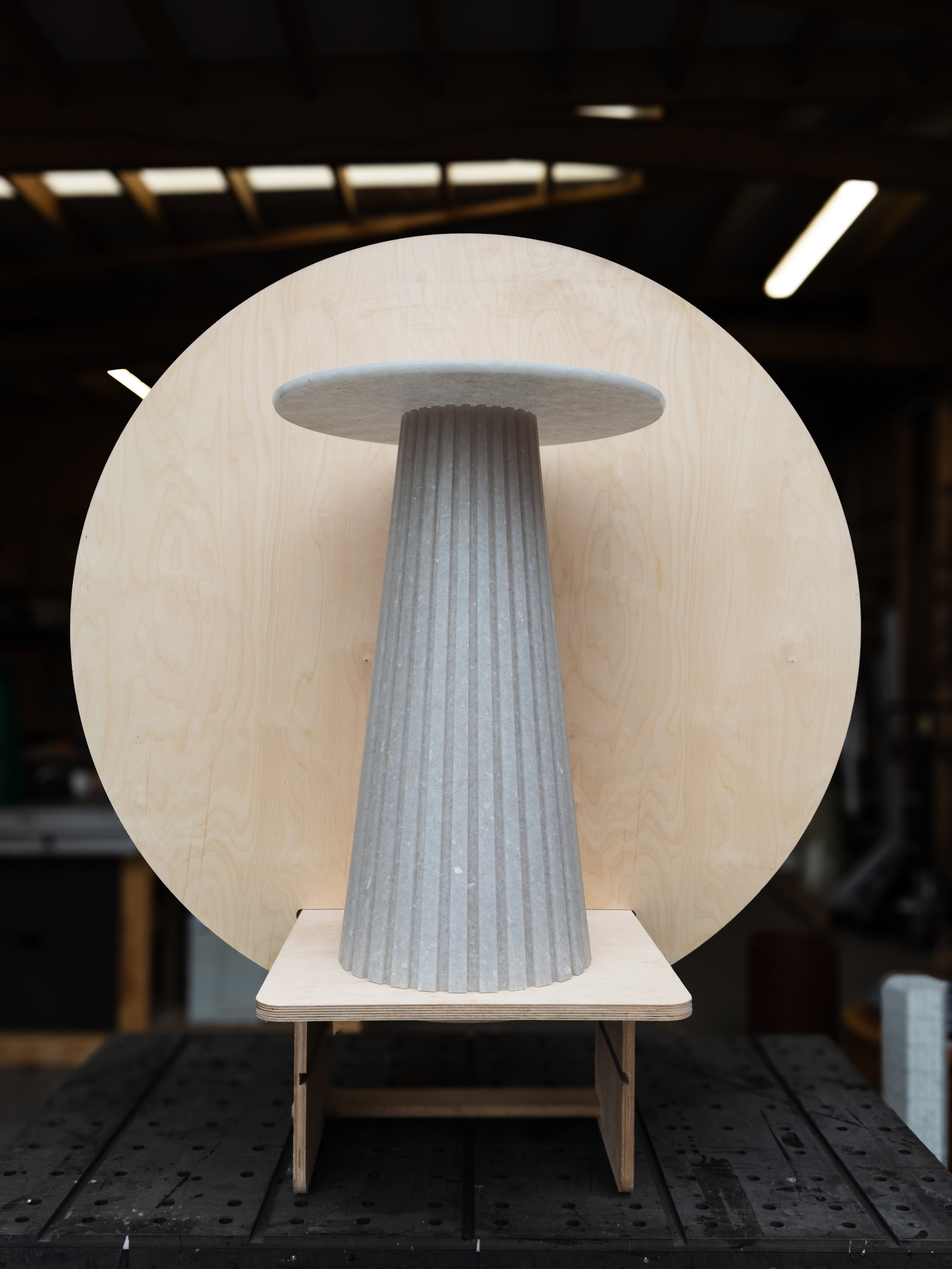 'Kerf' Tapered Tall Table