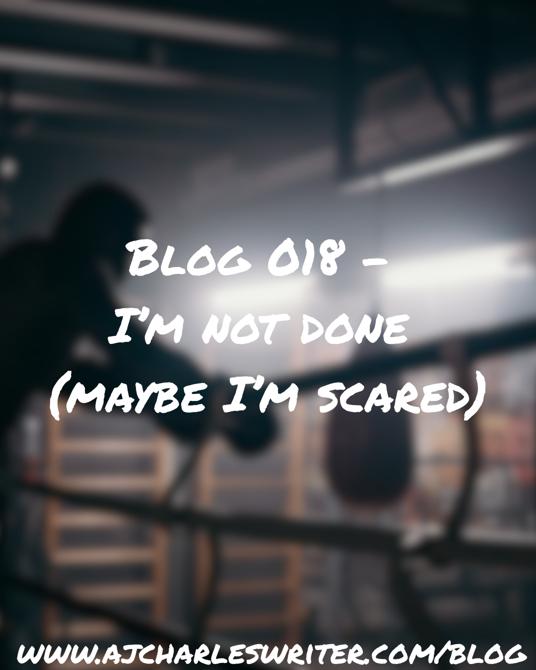 018—I’m Not Done (Maybe I’m Scared)
