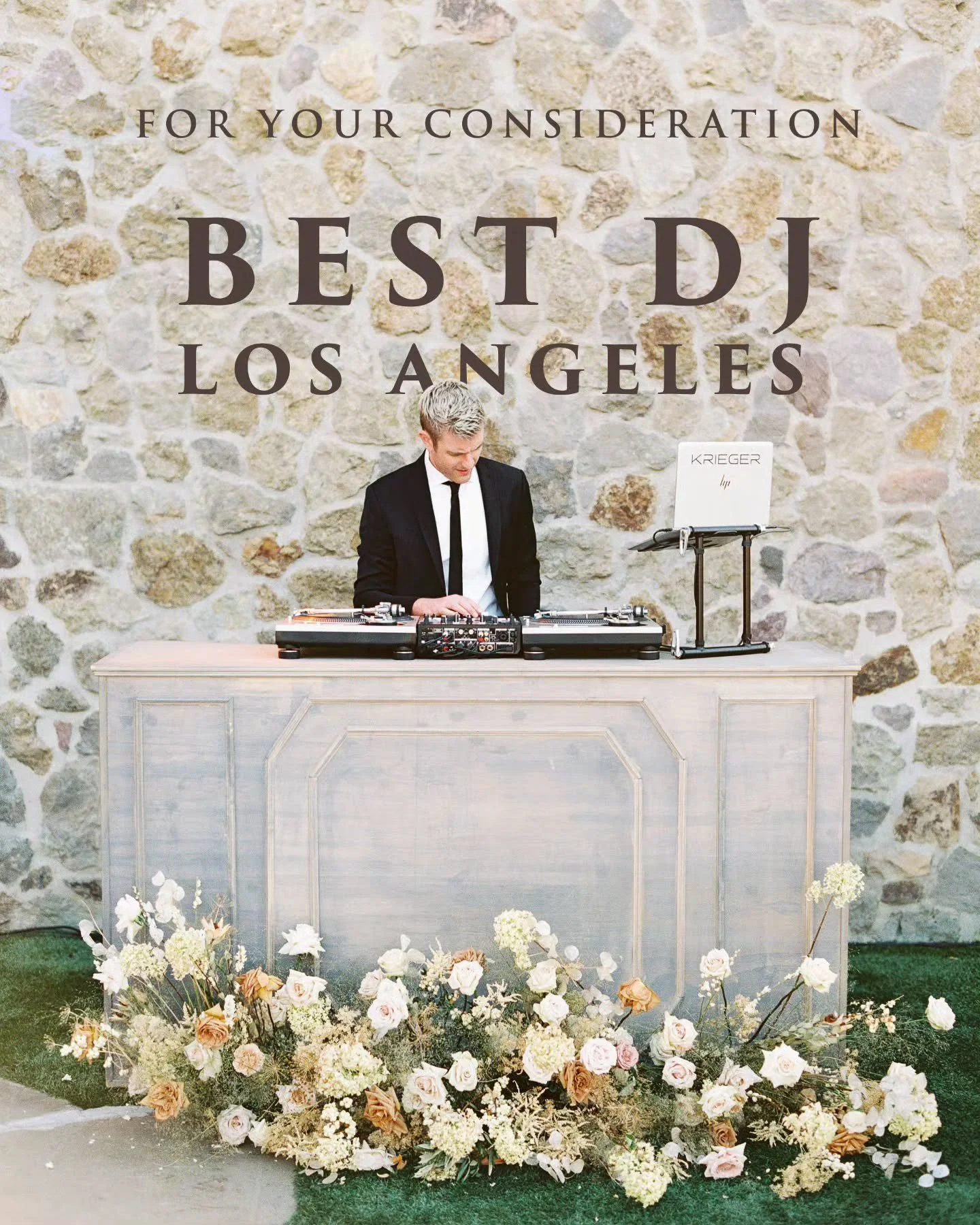 My fellow wedding professionals, I am once again asking for your support. I am thrilled to announce that for the first time since 2020, I have been nominated for &ldquo;Best DJ in Los Angeles&rdquo; with California Wedding Day. After a few years away