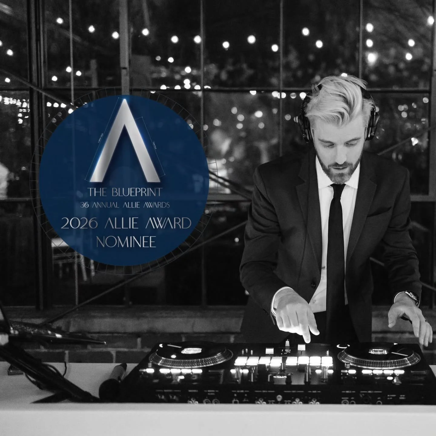 Very excited and grateful to share that I&rsquo;ve been nominated for a 2026 Allie Award! This marks my third nomination, and after winning once before, I&rsquo;m honored to be back in the running again this year for "Best DJ/Entertainment.&quot