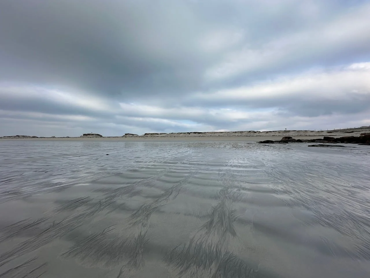 Dogs Bay beach in Connemara at low time.