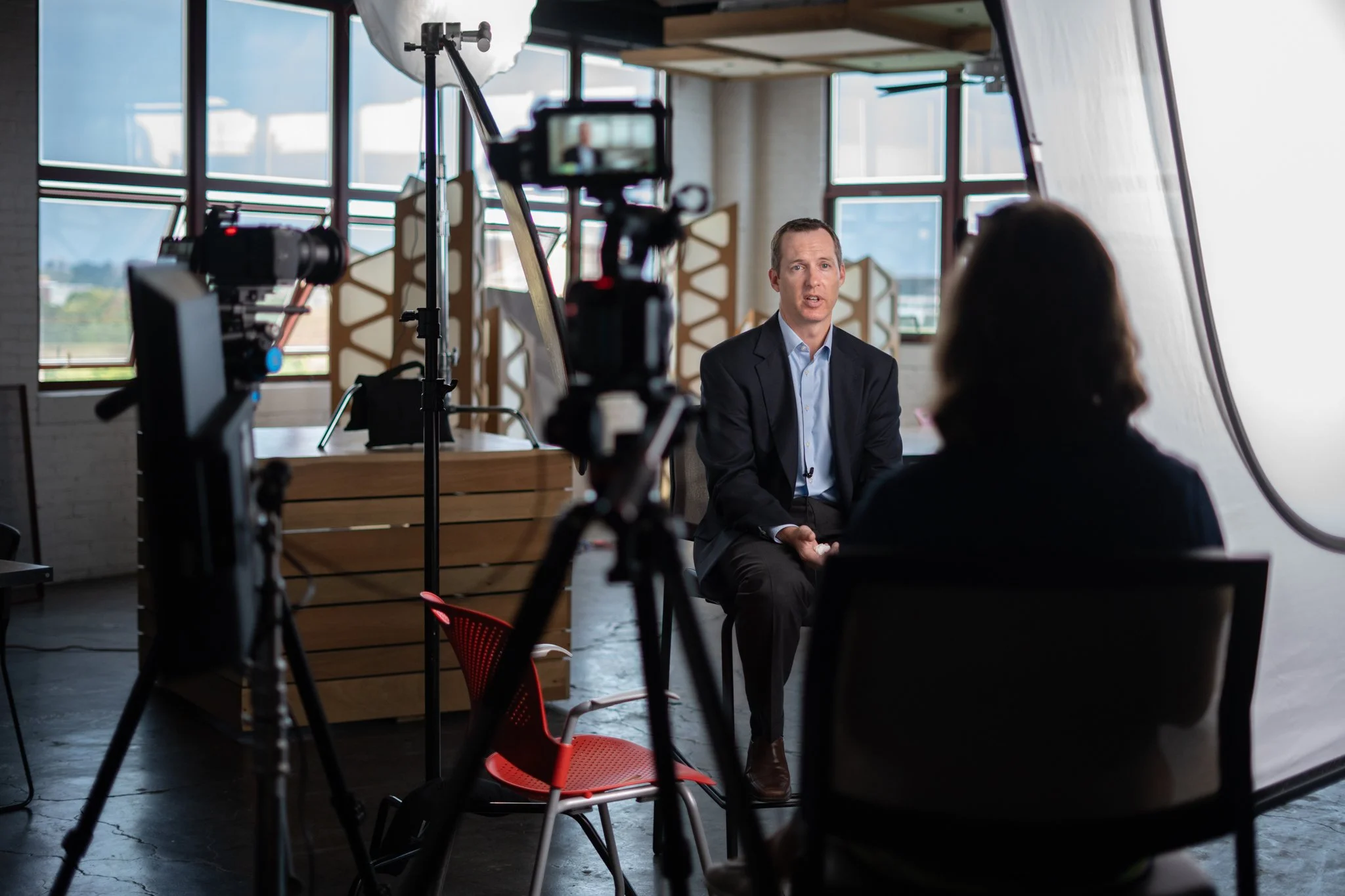 Why have multiple cameras on a video shoot?