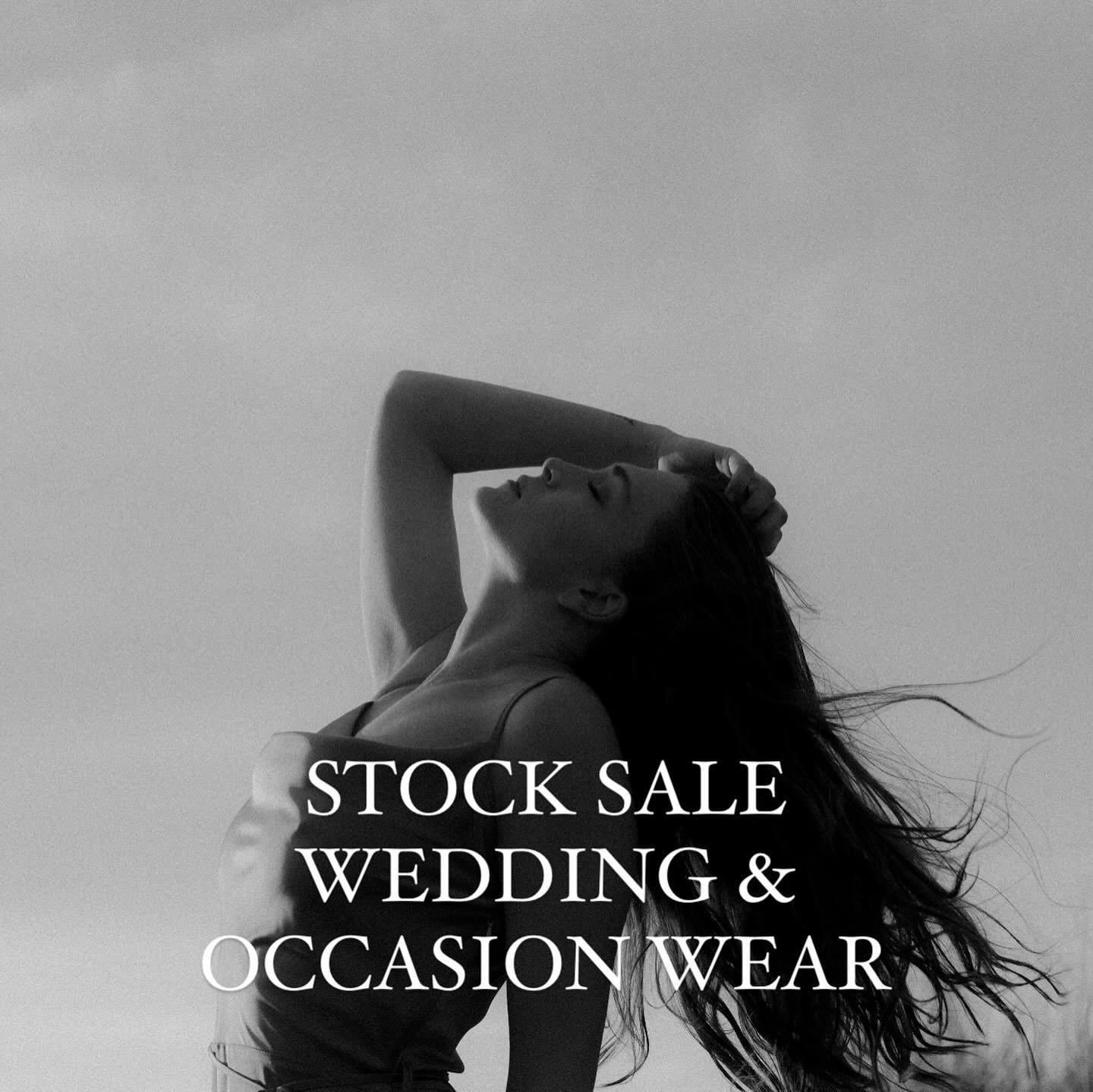 WEDDING &amp; OCCASION WEAR STOCK SALE! 

On Sunday May 5, we invite you to our HQ to shop our stock wedding &amp; occasion wear collection at -70%!

The collection is full of dresses &amp; jumpsuits in matching colors and fabrics, yet in different f