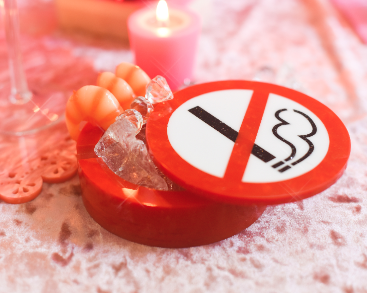 No Smoking Ashtray - Designed for Edie Parker | Photo and Prop Stying - Kristen Ginn for Edie Parker