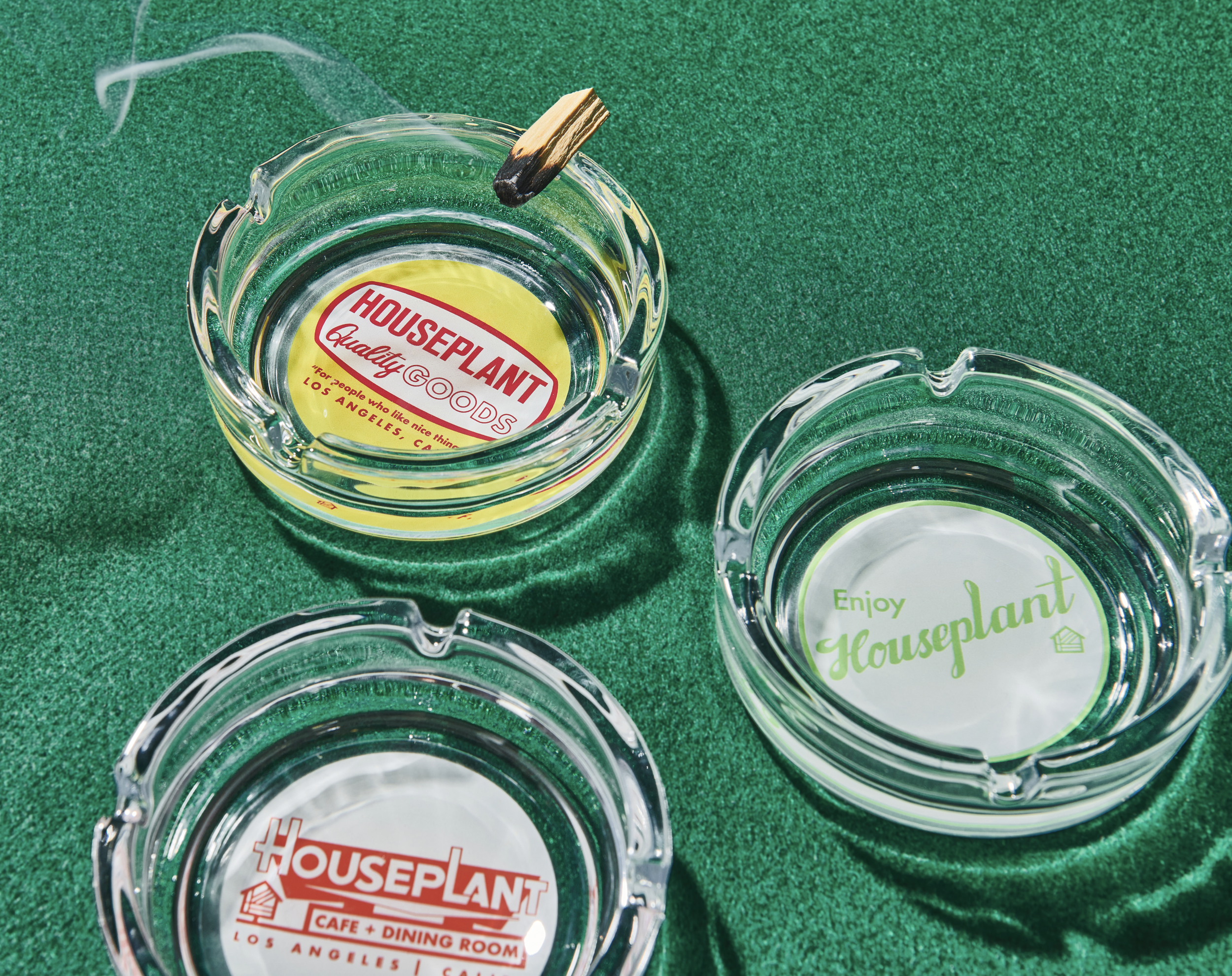 Custom Graphics - Diner Series Glass Ashtray for Houseplant