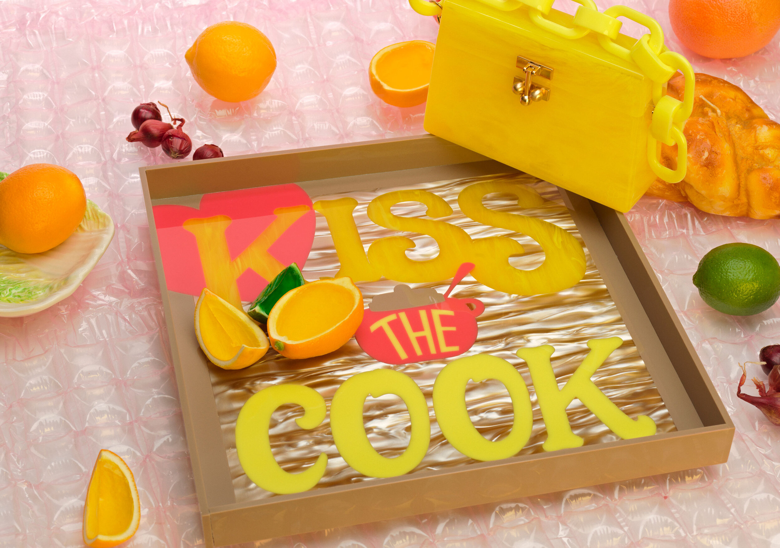 Kiss the Cook - Custom Typography | Graphics for Edie Parker