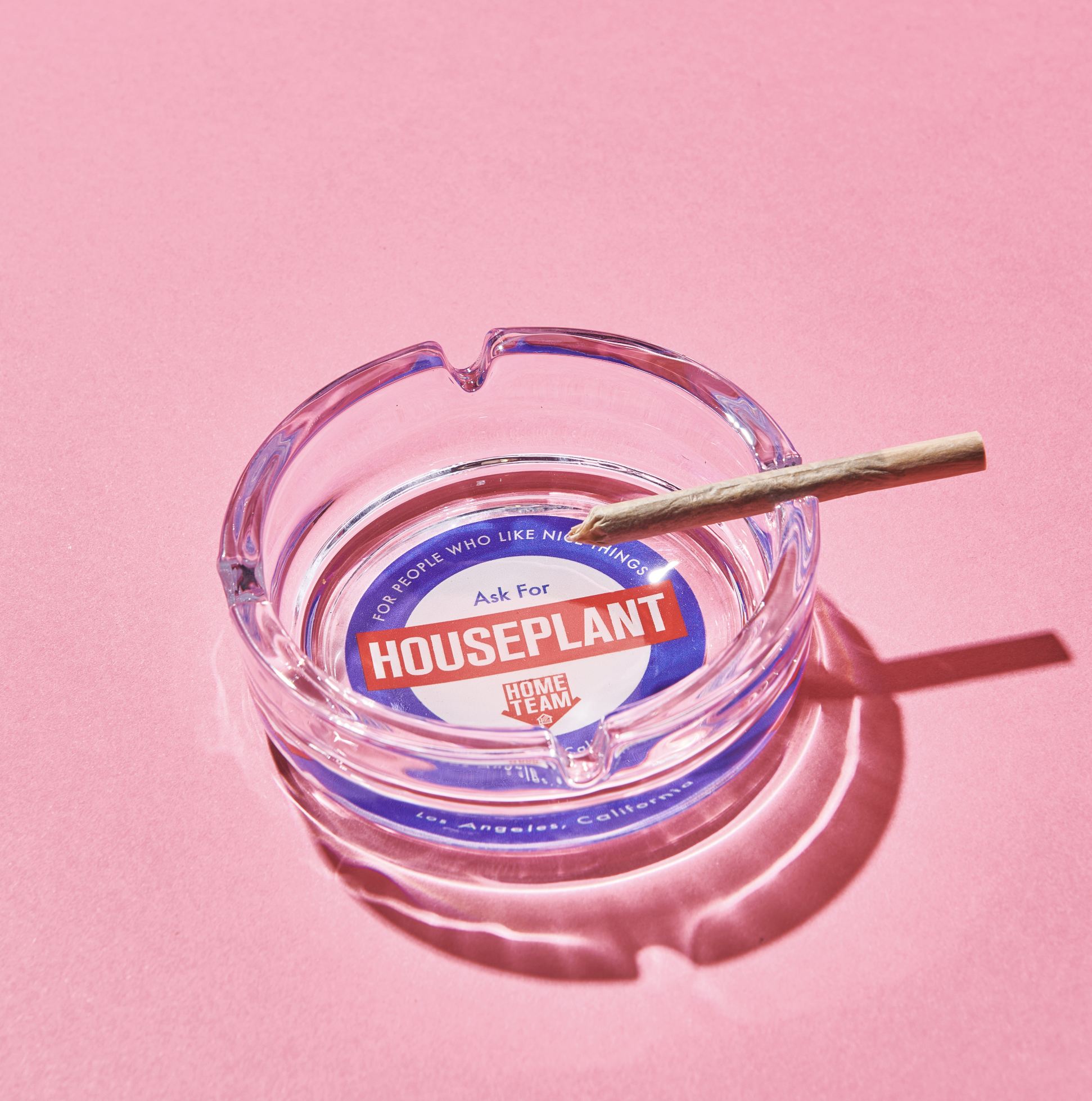 Custom Graphics - Diner Series Glass Ashtray for Houseplant