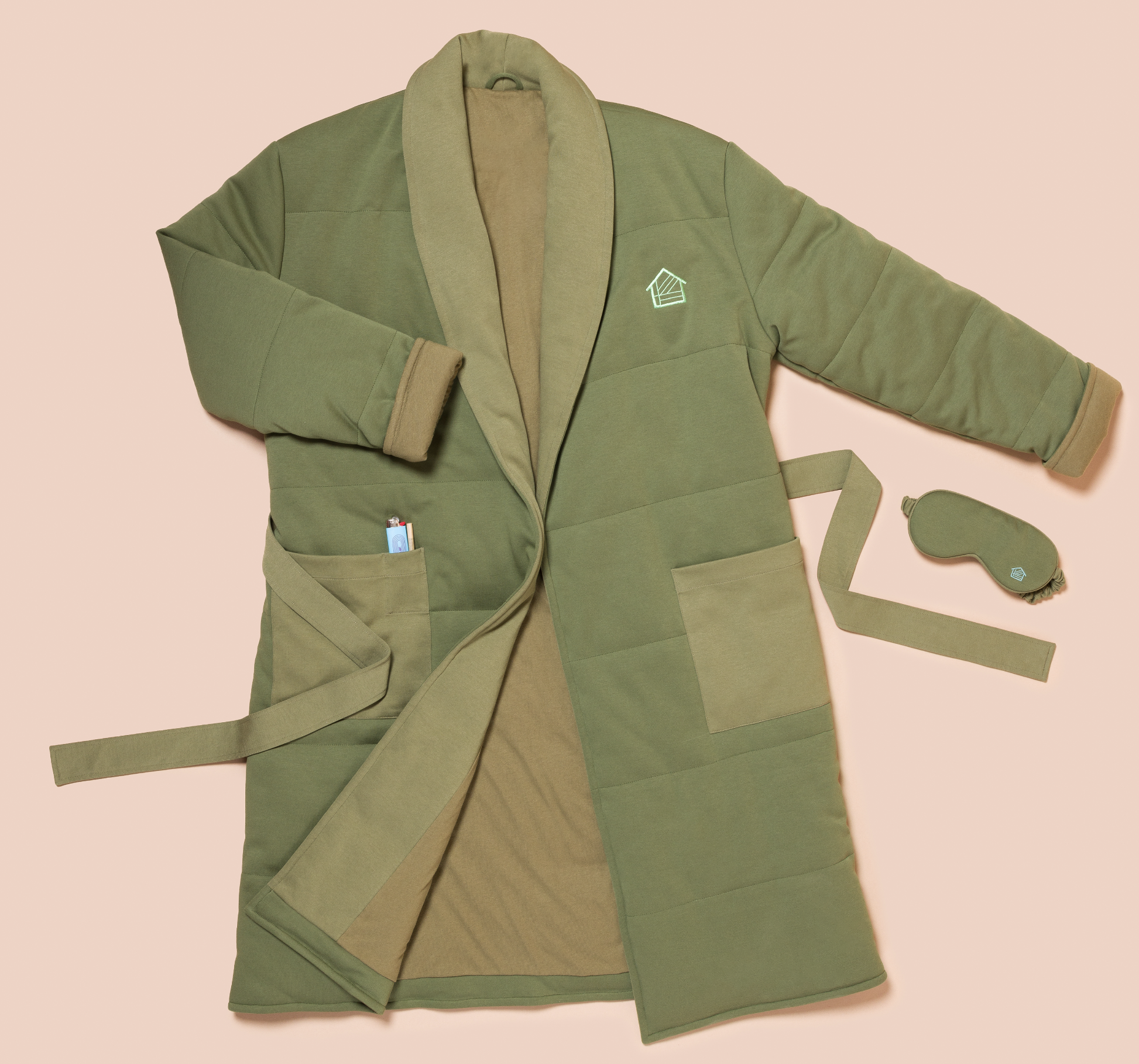 The Housecoat and Sleeping Mask - Designed for Houseplant
