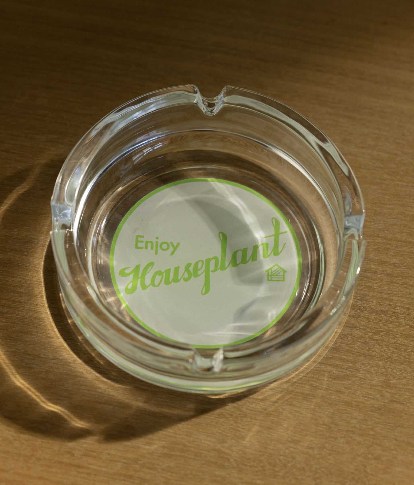 Custom Graphics - Diner Series Glass Ashtray for Houseplant