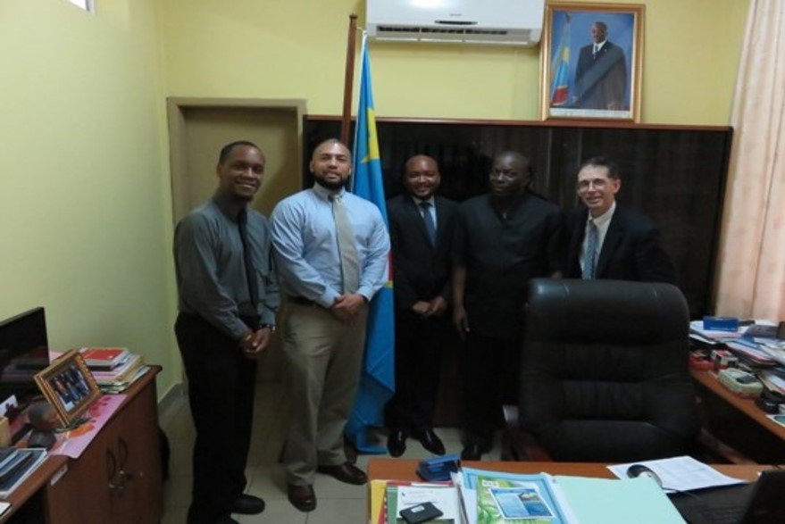 PROSAMI delegation at the ministry of health. Kinshasa January 2016..jpg