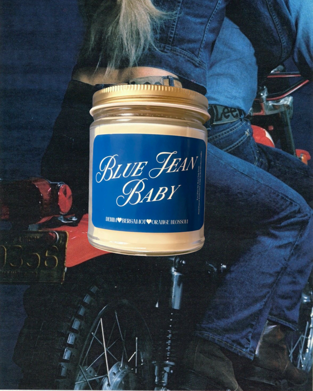 Blue Jean Baby Candle